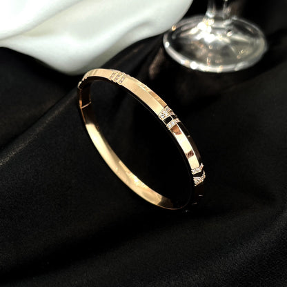 [Marins]ATLAS BRACELET 6MM DIAMOND PINK GOLD
