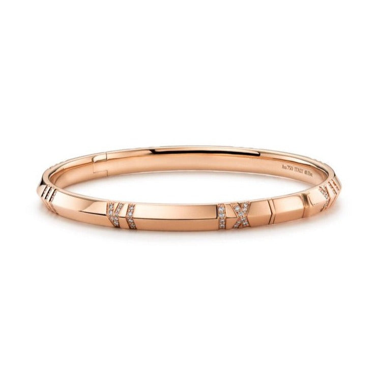 [Marins]ATLAS BRACELET 6MM DIAMOND PINK GOLD