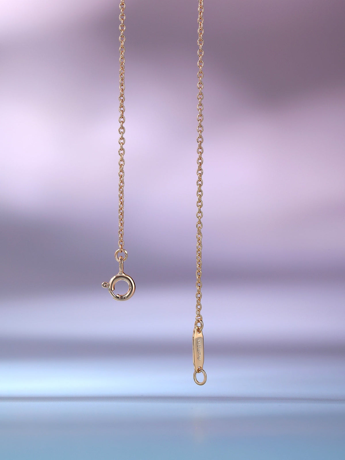 [Marins]BIG SMILE PEDANT PINK DIAMOND NECKLACE