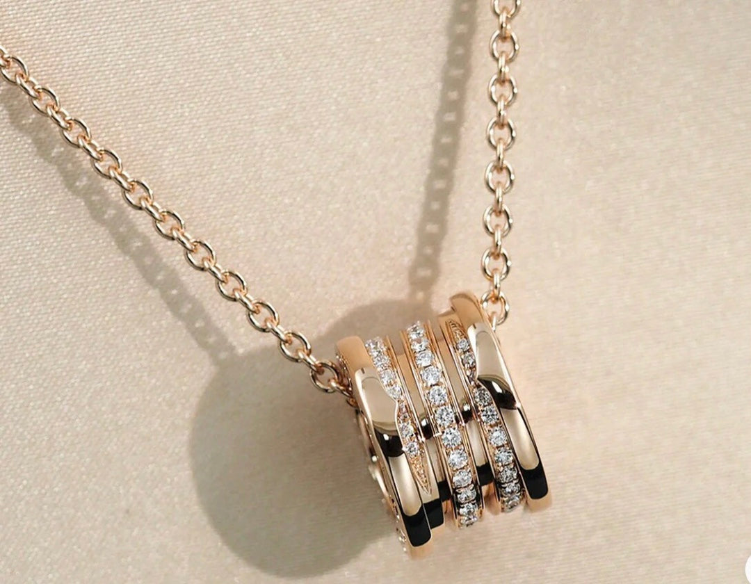 [Marins]ZERO 1 PINK GOLD DIAMOND NECKLACE
