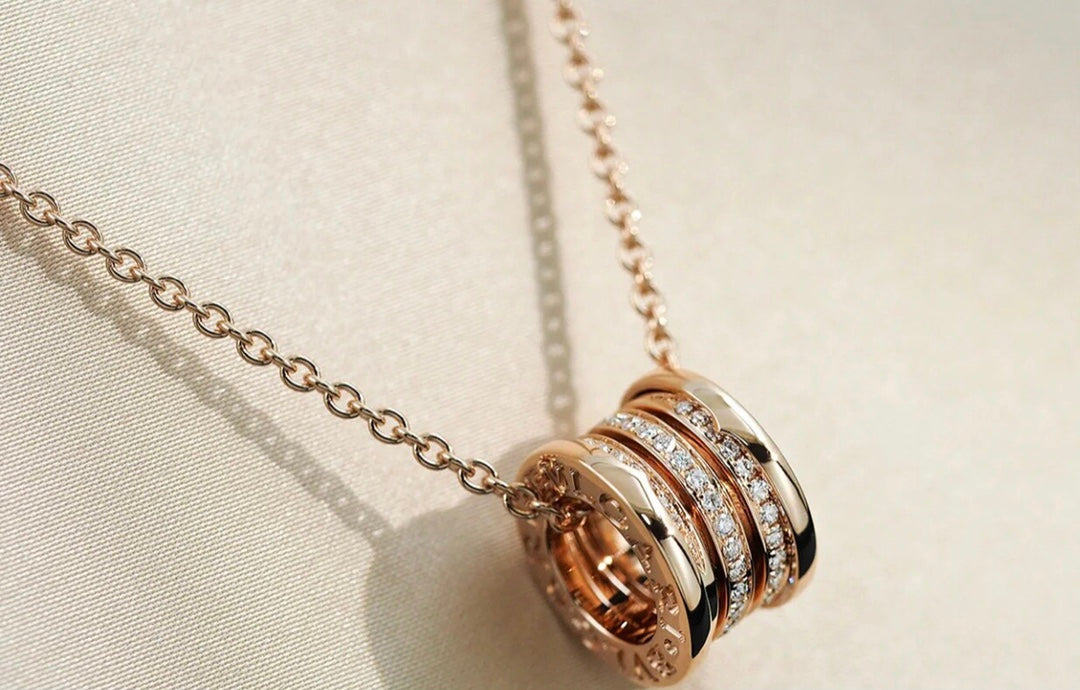 [Marins]ZERO 1 PINK GOLD DIAMOND NECKLACE