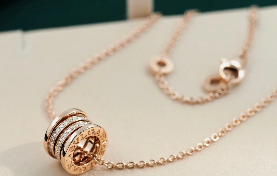 [Marins]ZERO 1 PINK GOLD DIAMOND NECKLACE
