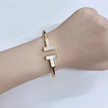 [Marins]T WIDE MOP OPEN BRACELET