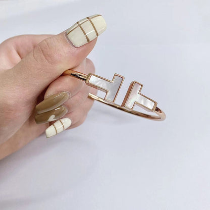 [Marins]T WIDE MOP OPEN BRACELET