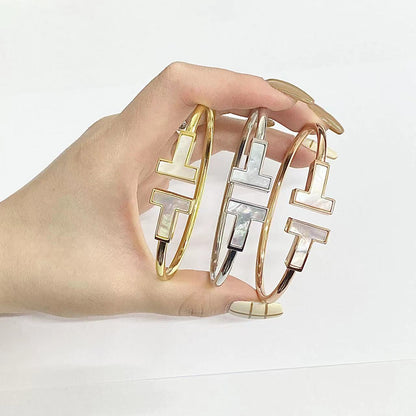 [Marins]T WIDE MOP OPEN BRACELET