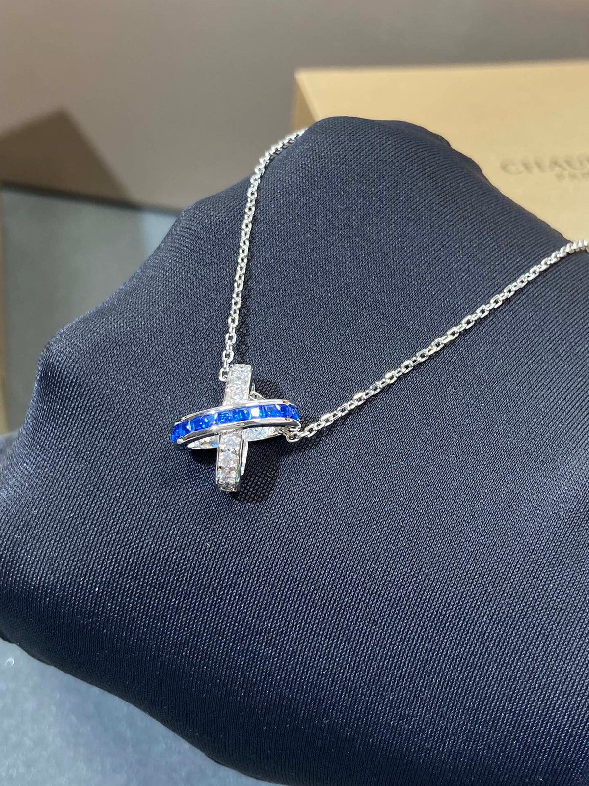 [Marins]LIENS DIAMOND SILVER NECKLACE