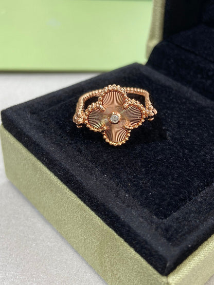 [Marins]CLOVER RIVERSIBLE ROSE GOLD RING
