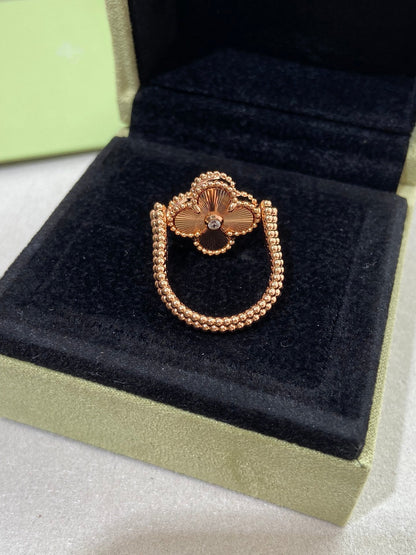[Marins]CLOVER RIVERSIBLE ROSE GOLD RING