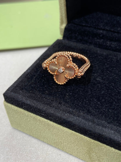 [Marins]CLOVER RIVERSIBLE ROSE GOLD RING