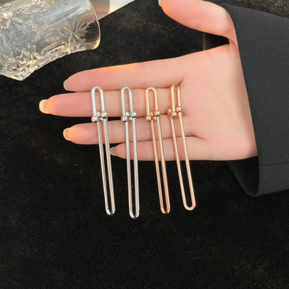 [Marins]HARDWEAR LONG DROP EARRINGS
