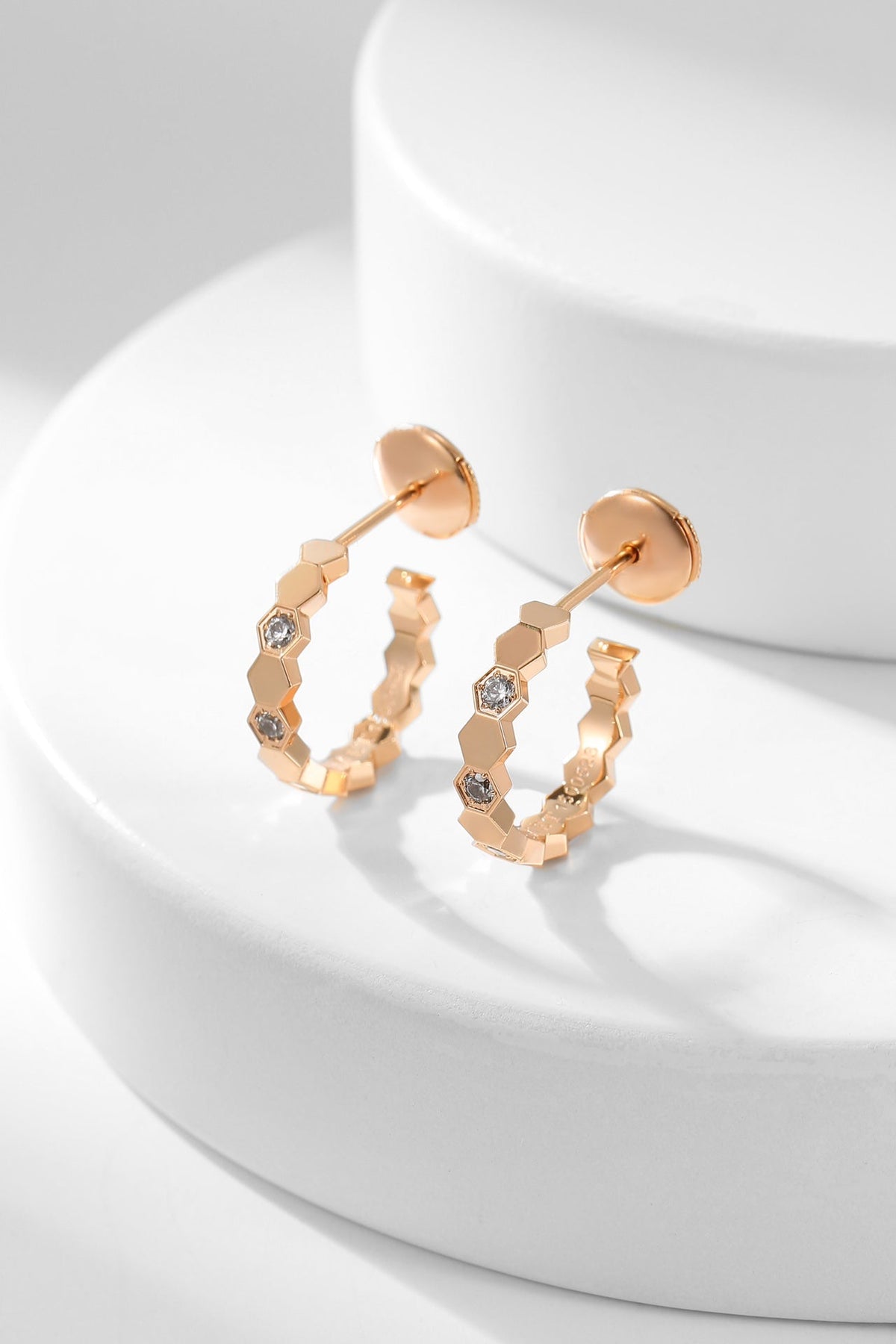 [Marins]BEE LOVE DIAMOND HOOP EARRINGS