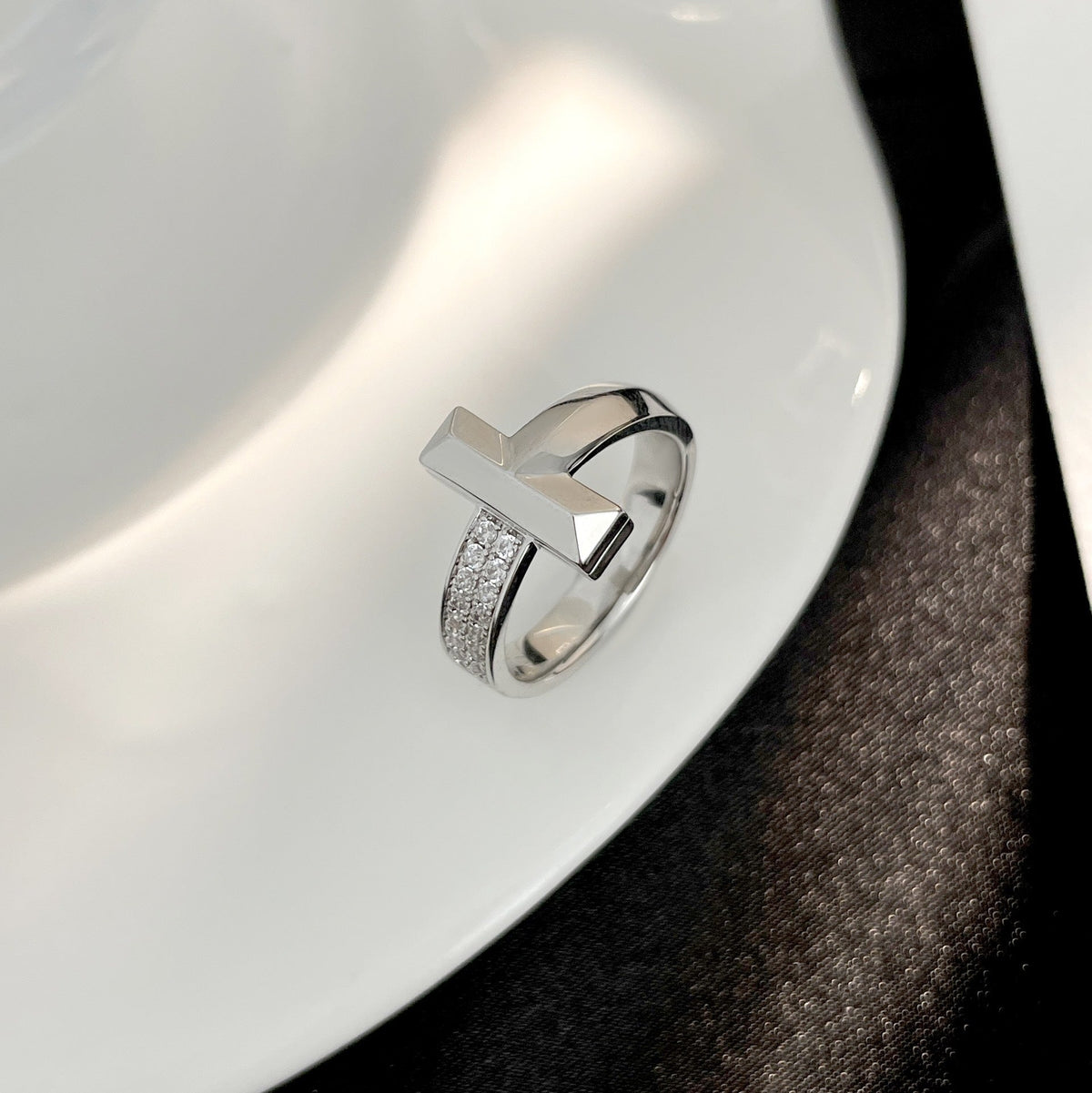 [Marins]T WIDE DIAMOND RING