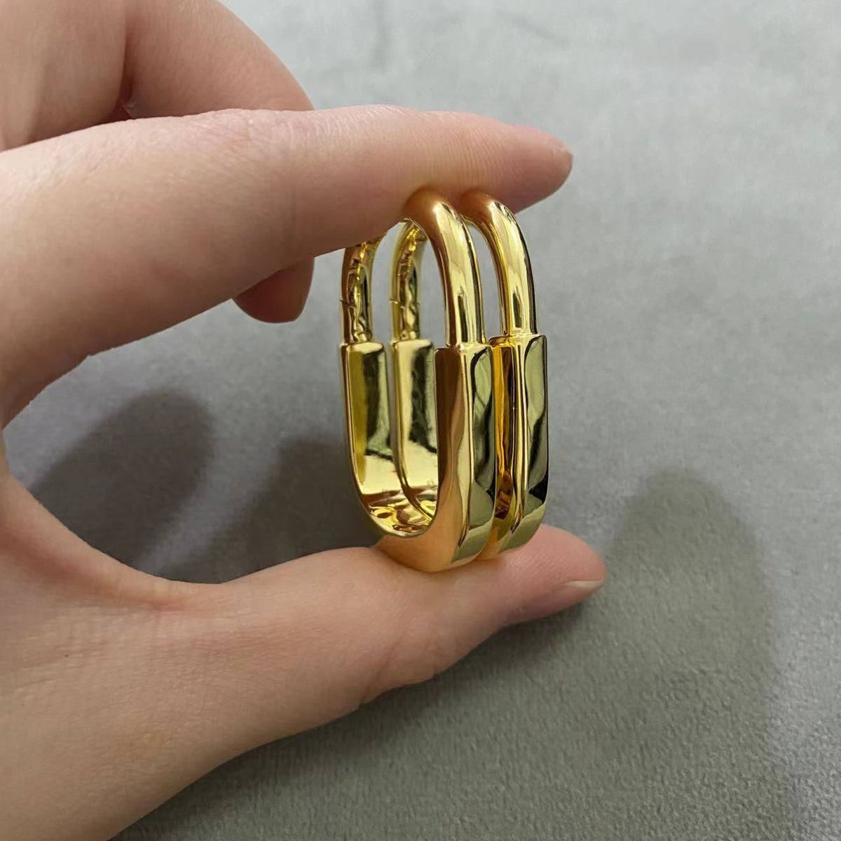 [Marins]LOCK MEDIUM EARRINGS