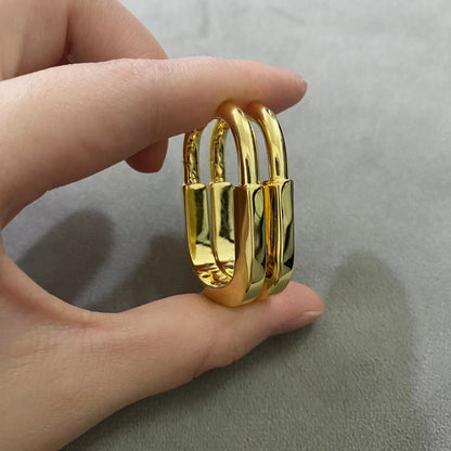 [Marins]LOCK MEDIUM EARRINGS