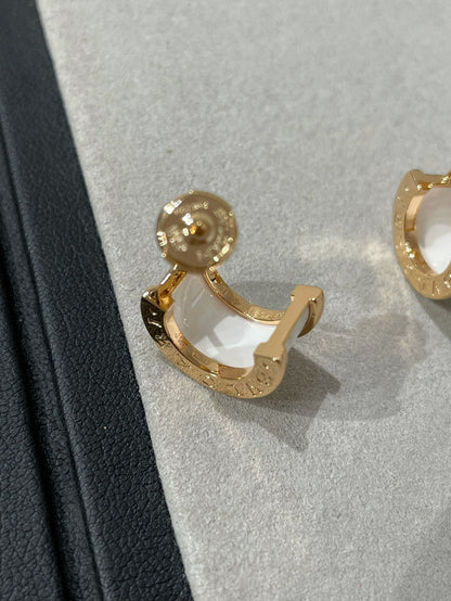 [Marins]ZERO 1 PINK GOLD CERAMIC EARRINGS