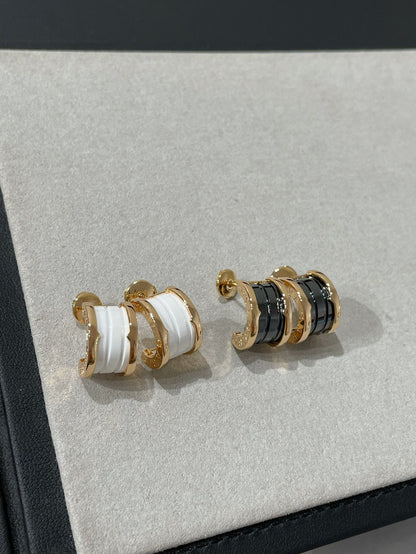 [Marins]ZERO 1 PINK GOLD CERAMIC EARRINGS
