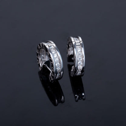 [Marins]ZERO 1 MINI SILVER DIAMOND EARRINGS