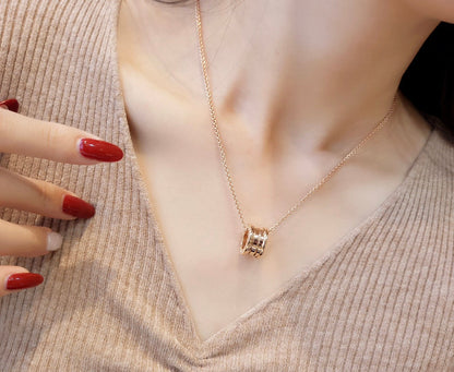 [Marins]ZERO 1 PINK GOLD NECKLACE