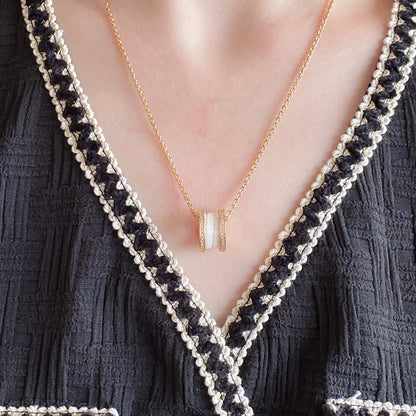 [Marins]ZERO 1 DIAMOND CERAMIC NECKLACE