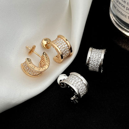 [Marins]ZERO 1 DIAMOND PAVED EARRINGS