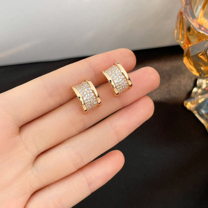 [Marins]ZERO 1 DIAMOND PAVED EARRINGS