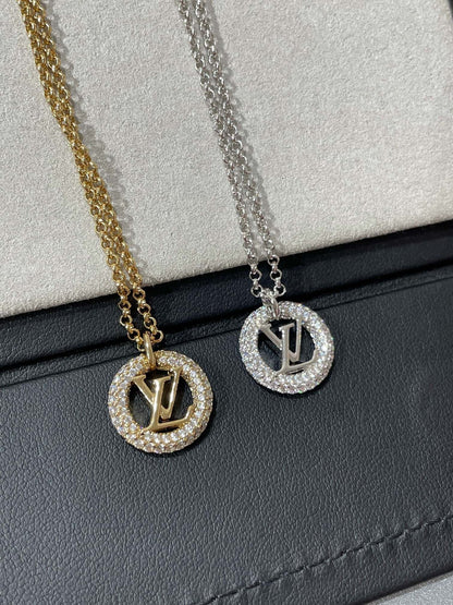 [Marins]BY NIGHT DIAMOND PAVED NECKLACE