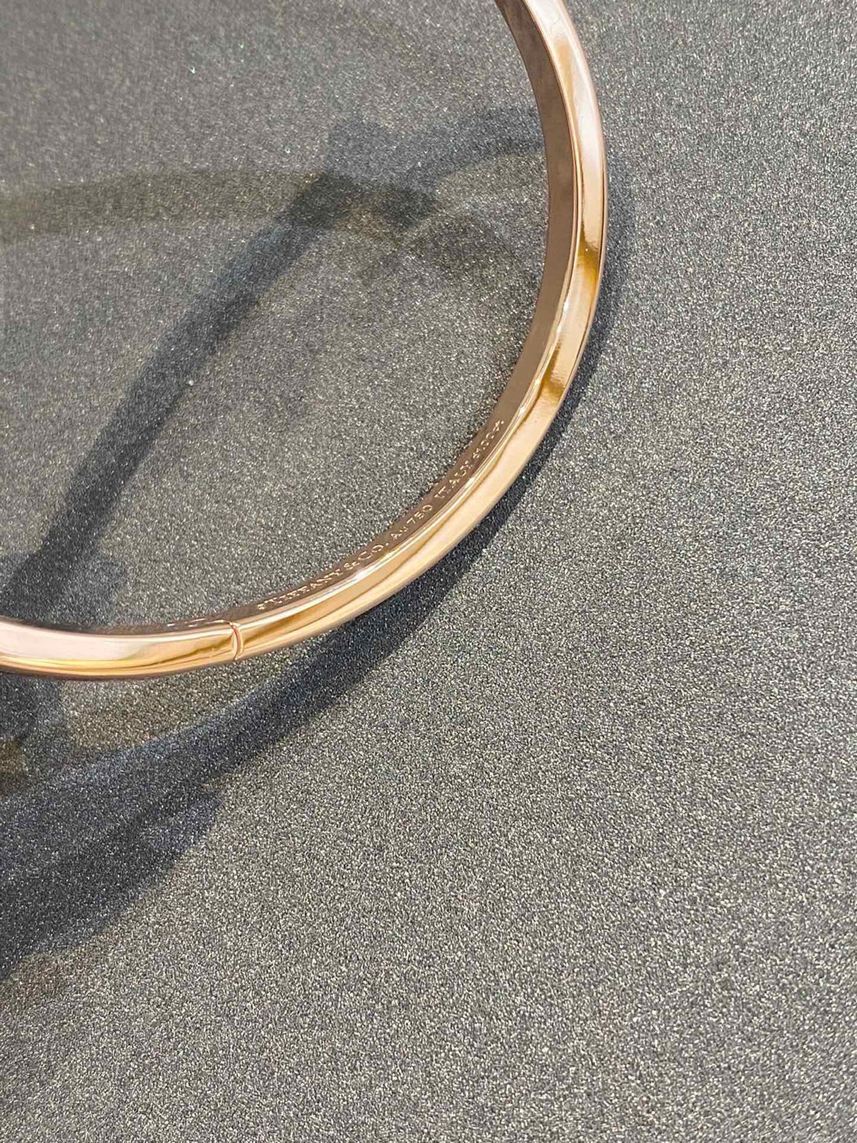 [Marins]NARROW T1 HINGED BANGLE DIAMOND PINK GOLD