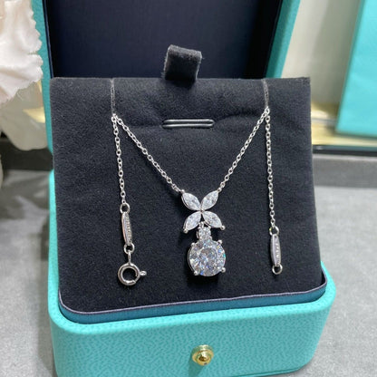 [Marins]VICTORIA PENDANT SILVER DIAMOND NECKLACE