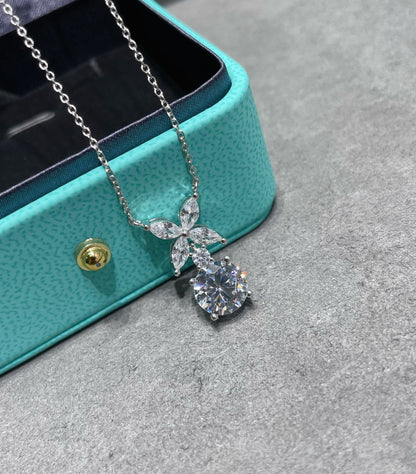 [Marins]VICTORIA PENDANT SILVER DIAMOND NECKLACE