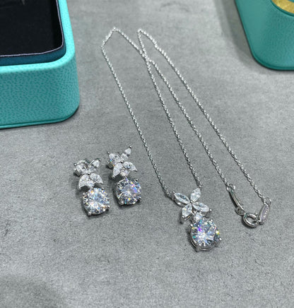 [Marins]VICTORIA PENDANT SILVER DIAMOND NECKLACE