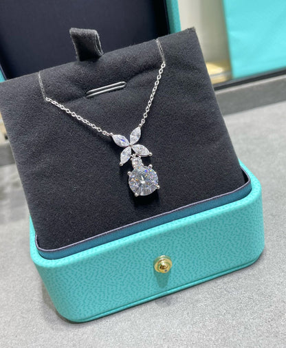 [Marins]VICTORIA PENDANT SILVER DIAMOND NECKLACE