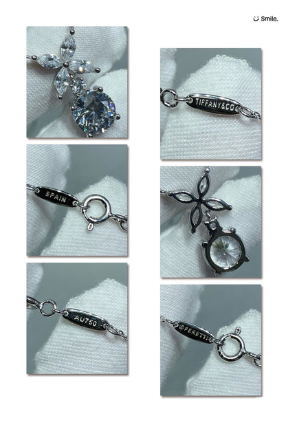 [Marins]VICTORIA PENDANT SILVER DIAMOND NECKLACE