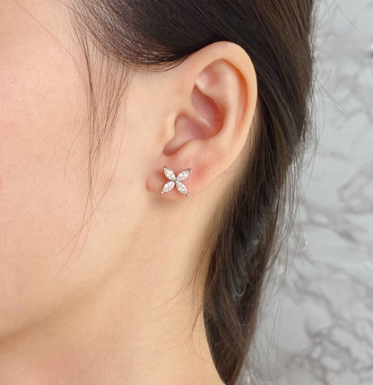 [Marins]VICTORIA SILVER DIAMOND STUD MINI EARRINGS