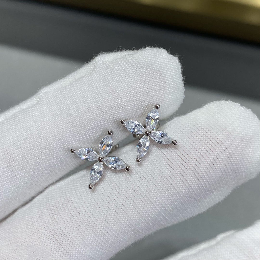 [Marins]VICTORIA SILVER DIAMOND STUD MINI EARRINGS