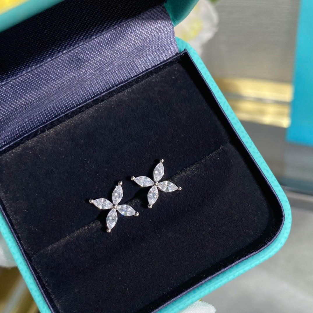 [Marins]VICTORIA SILVER DIAMOND STUD MINI EARRINGS