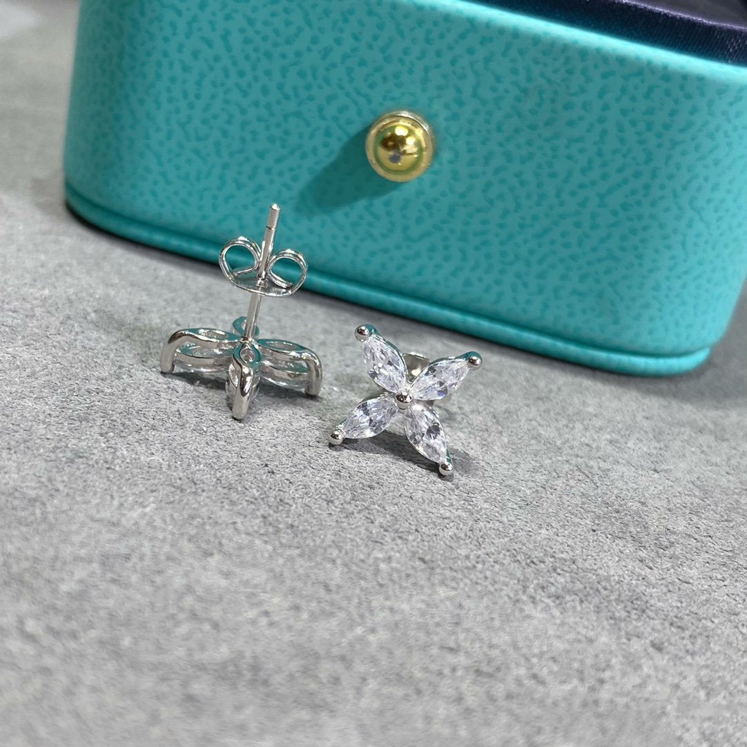 [Marins]VICTORIA SILVER DIAMOND STUD MINI EARRINGS