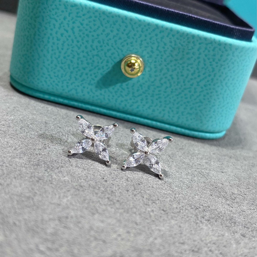 [Marins]VICTORIA SILVER DIAMOND STUD MINI EARRINGS
