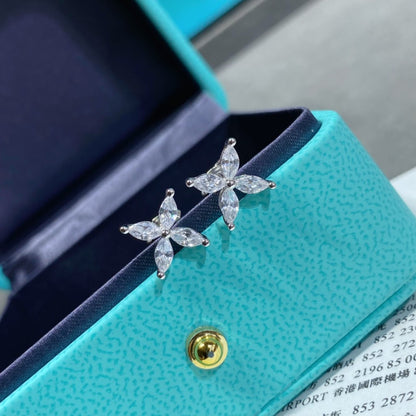 [Marins]VICTORIA SILVER DIAMOND STUD MINI EARRINGS