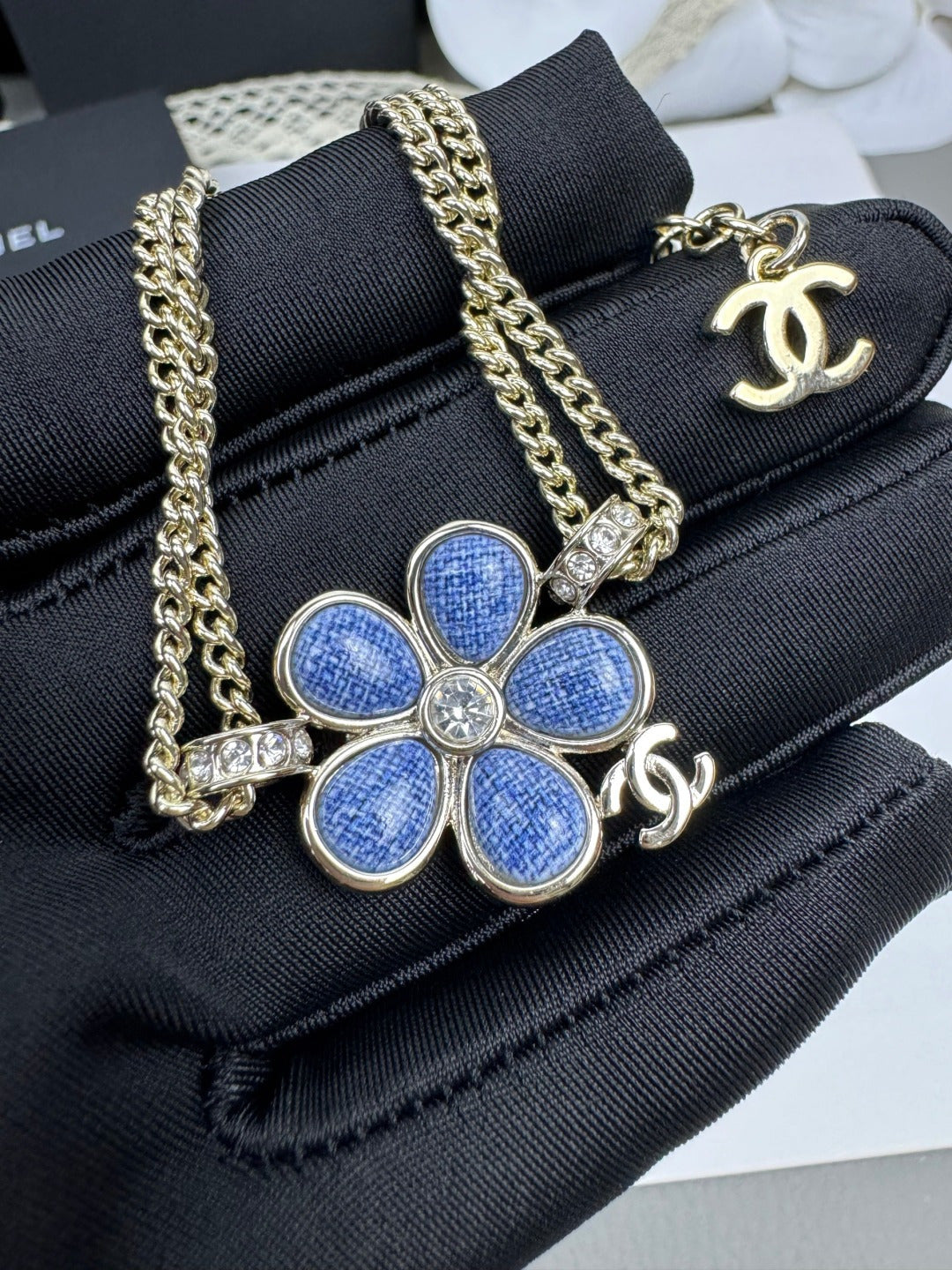 [Marins]VOLTE New Blue Floral Double-Layer Bracelet
