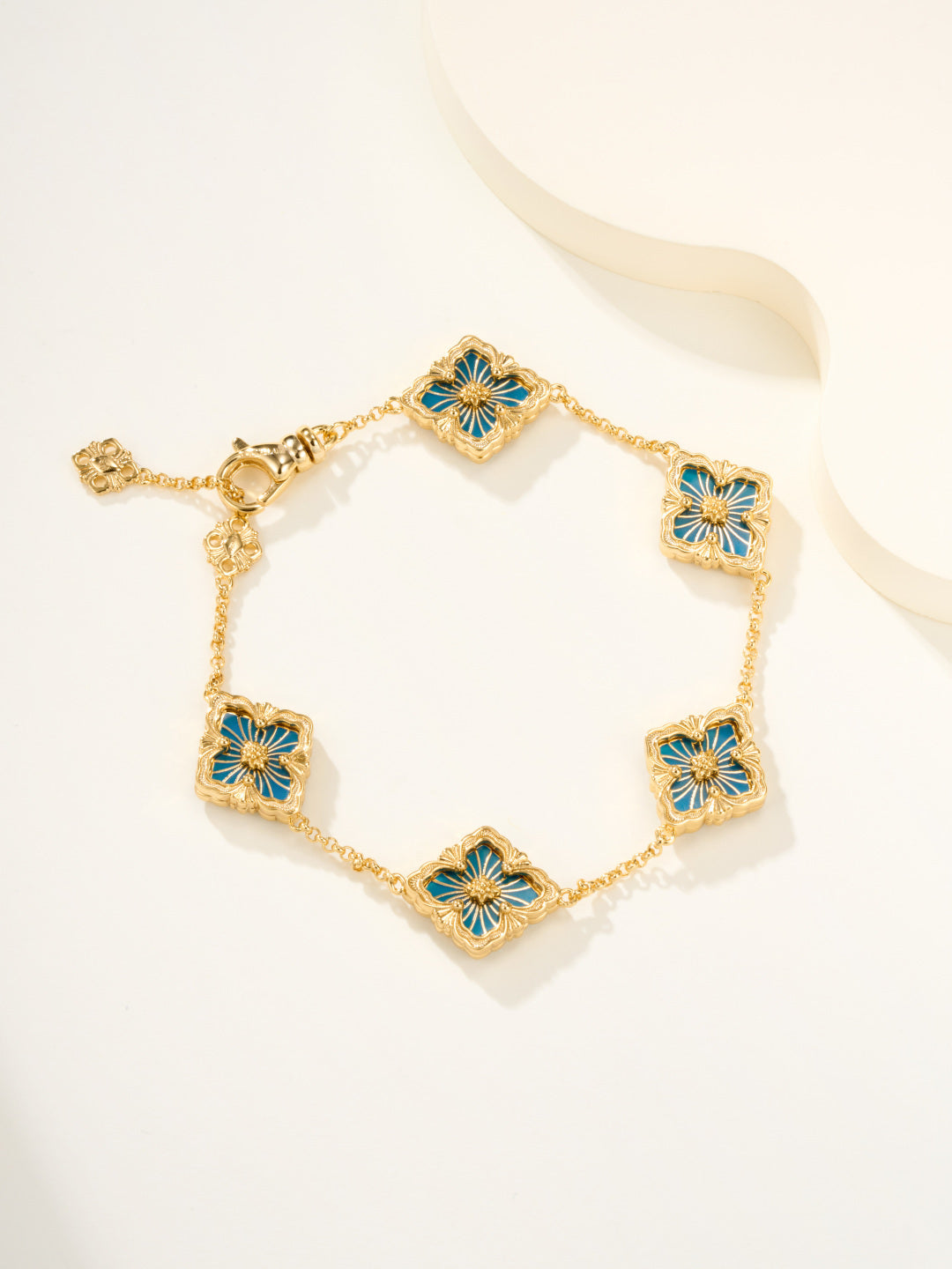 [Marins]B.C.L ENAMELED Five-Flower Bracelet（Various Colors)