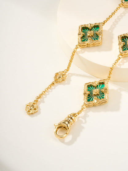 [Marins]B.C.L ENAMELED Five-Flower Bracelet（Various Colors)