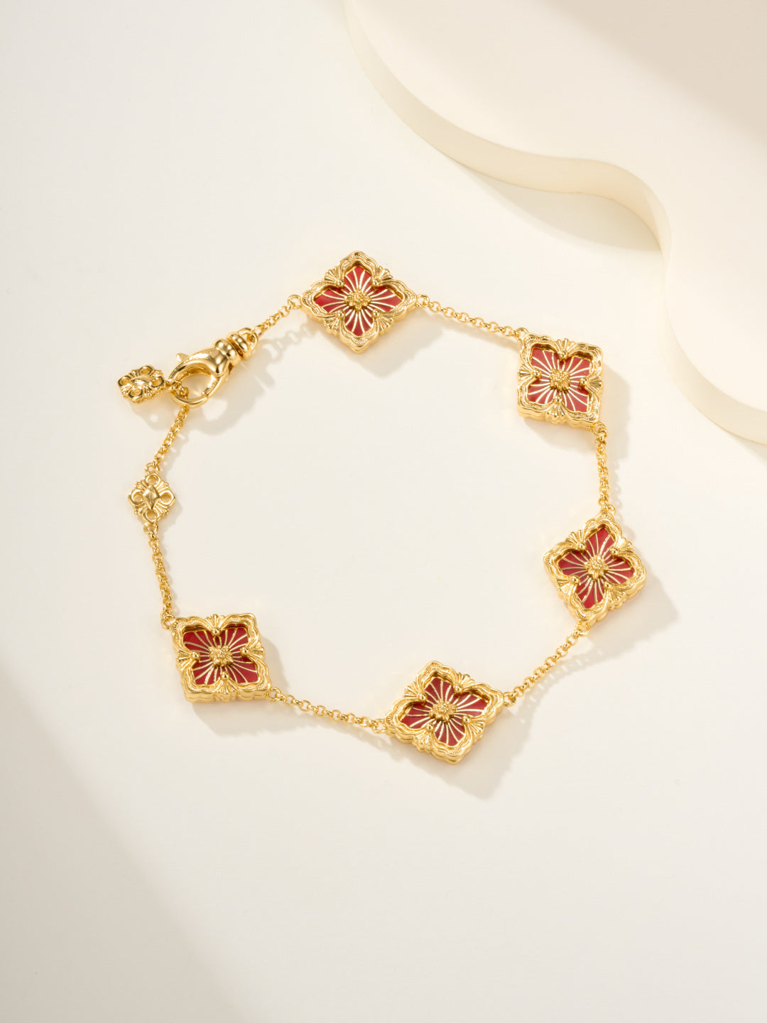 [Marins]B.C.L ENAMELED Five-Flower Bracelet（Various Colors)