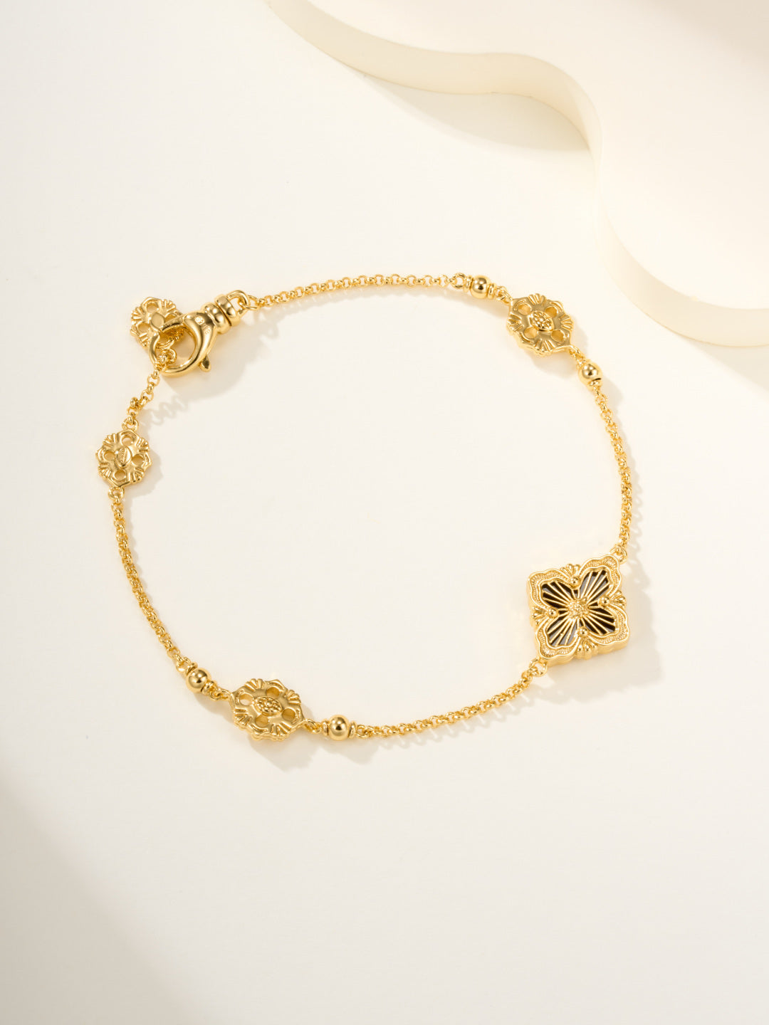 [Marins]B.C.L ENAMELED One-Flower Bracelet（Various Colors)