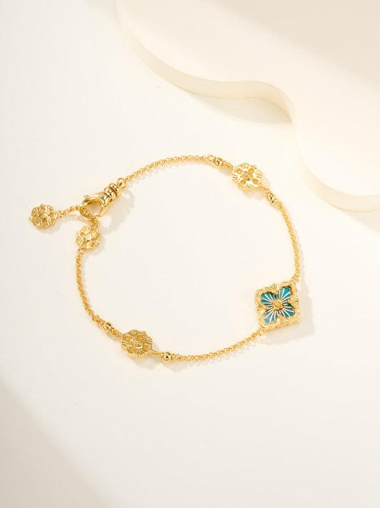 [Marins]B.C.L ENAMELED One-Flower Bracelet（Various Colors)