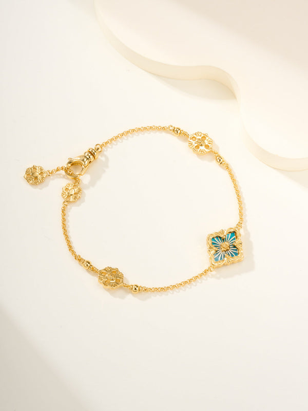 [Marins]B.C.L ENAMELED One-Flower Bracelet（Various Colors)