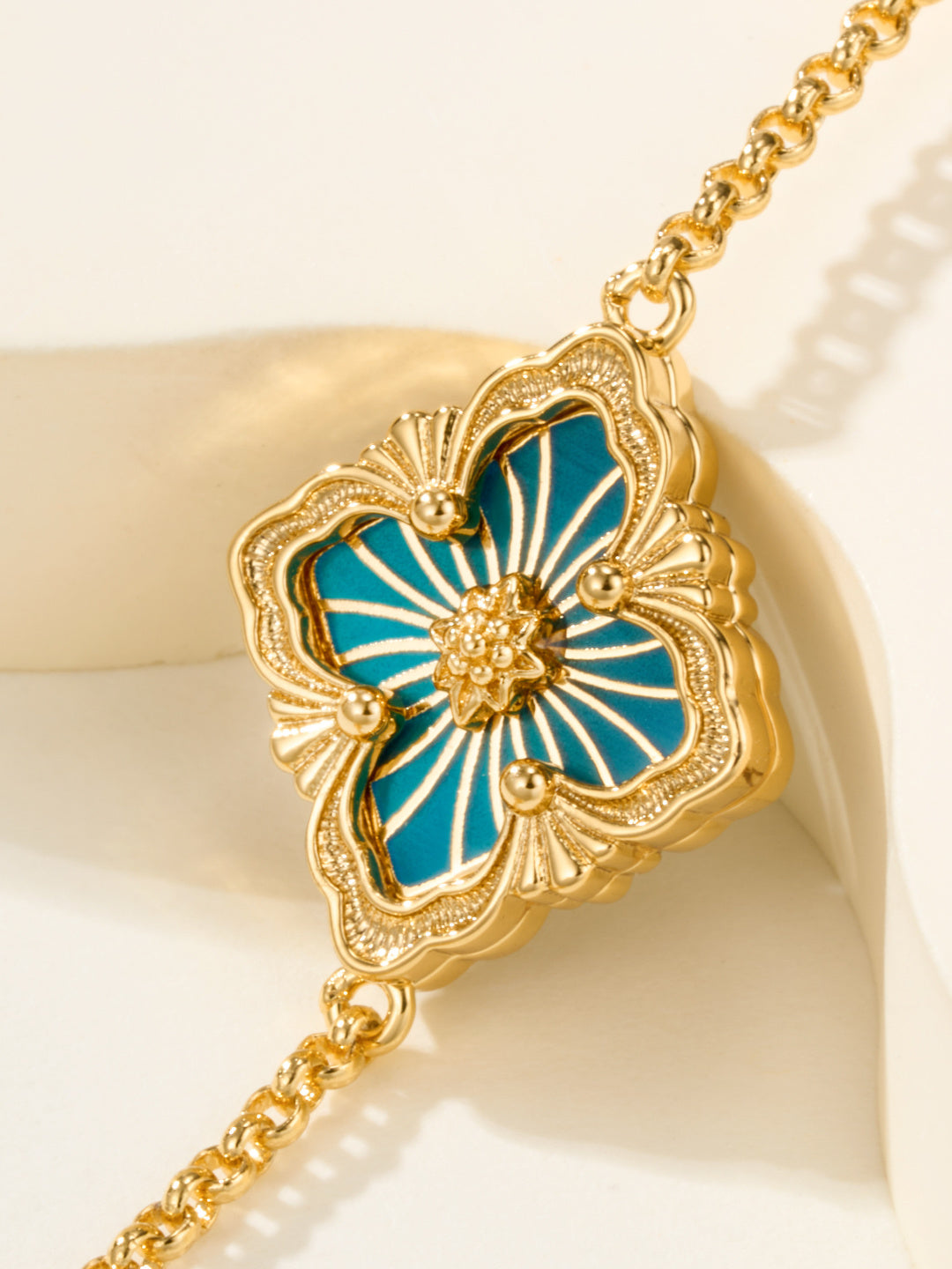 [Marins]B.C.L ENAMELED One-Flower Bracelet（Various Colors)
