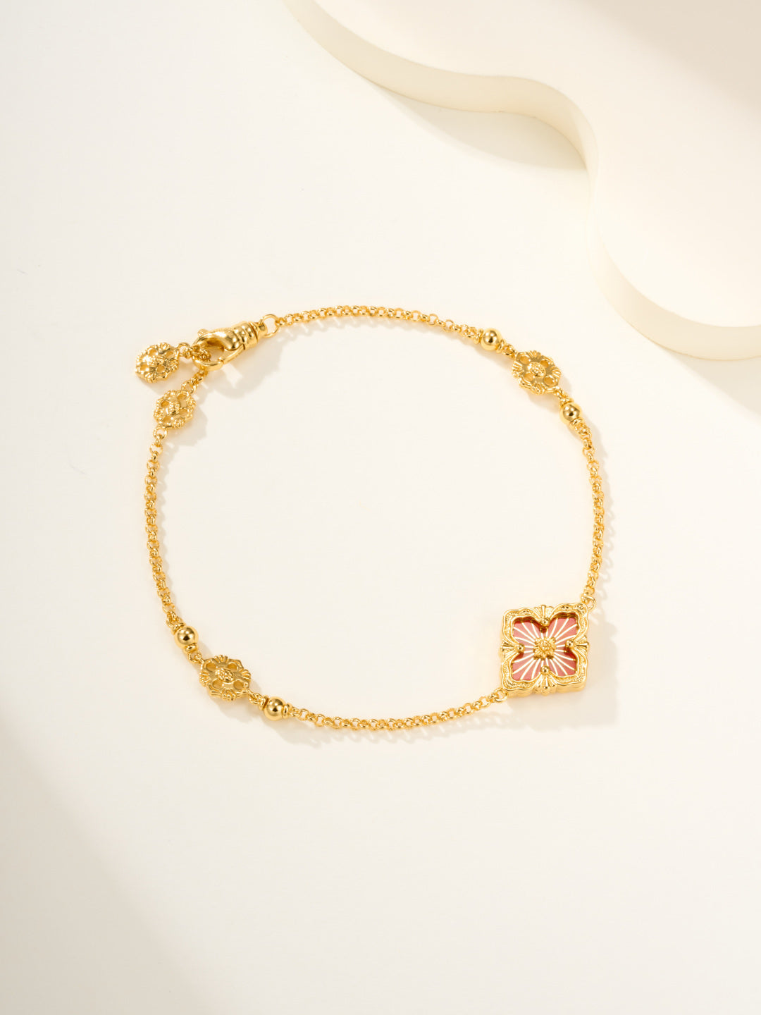 [Marins]B.C.L ENAMELED One-Flower Bracelet（Various Colors)
