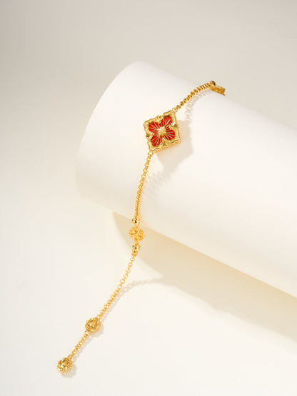 [Marins]B.C.L ENAMELED One-Flower Bracelet（Various Colors)