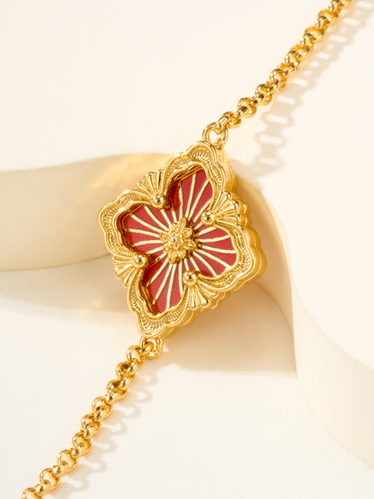 [Marins]B.C.L ENAMELED One-Flower Bracelet（Various Colors)