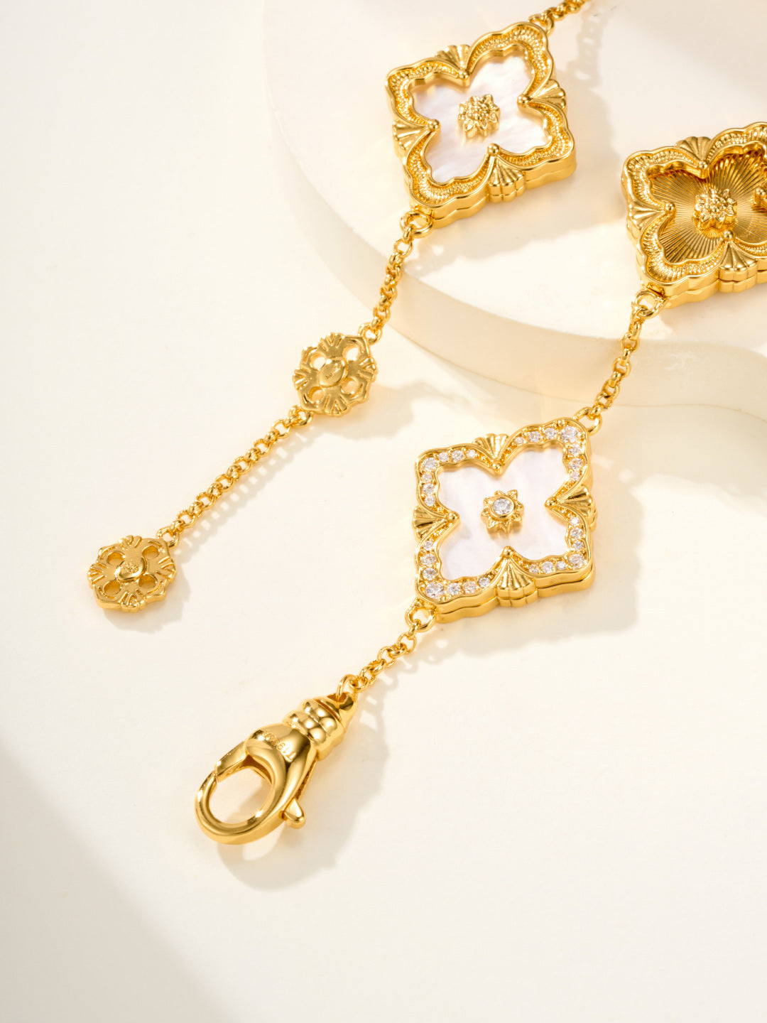 [Marins]B.C.L ENAMELED Five-Flower Bracelet（Various Colors) BIG SIZE